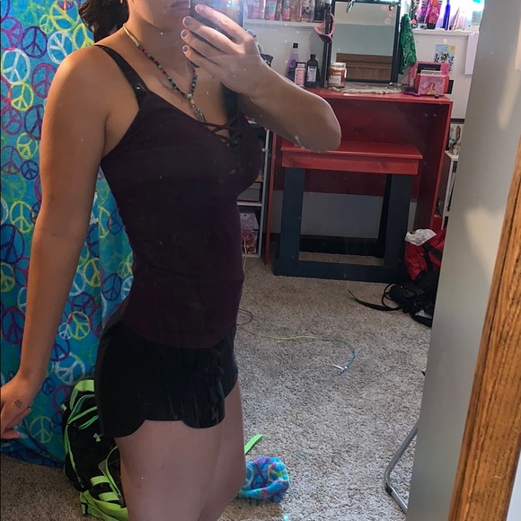 Aeropostale maroon tank top - Picture 6 of 8